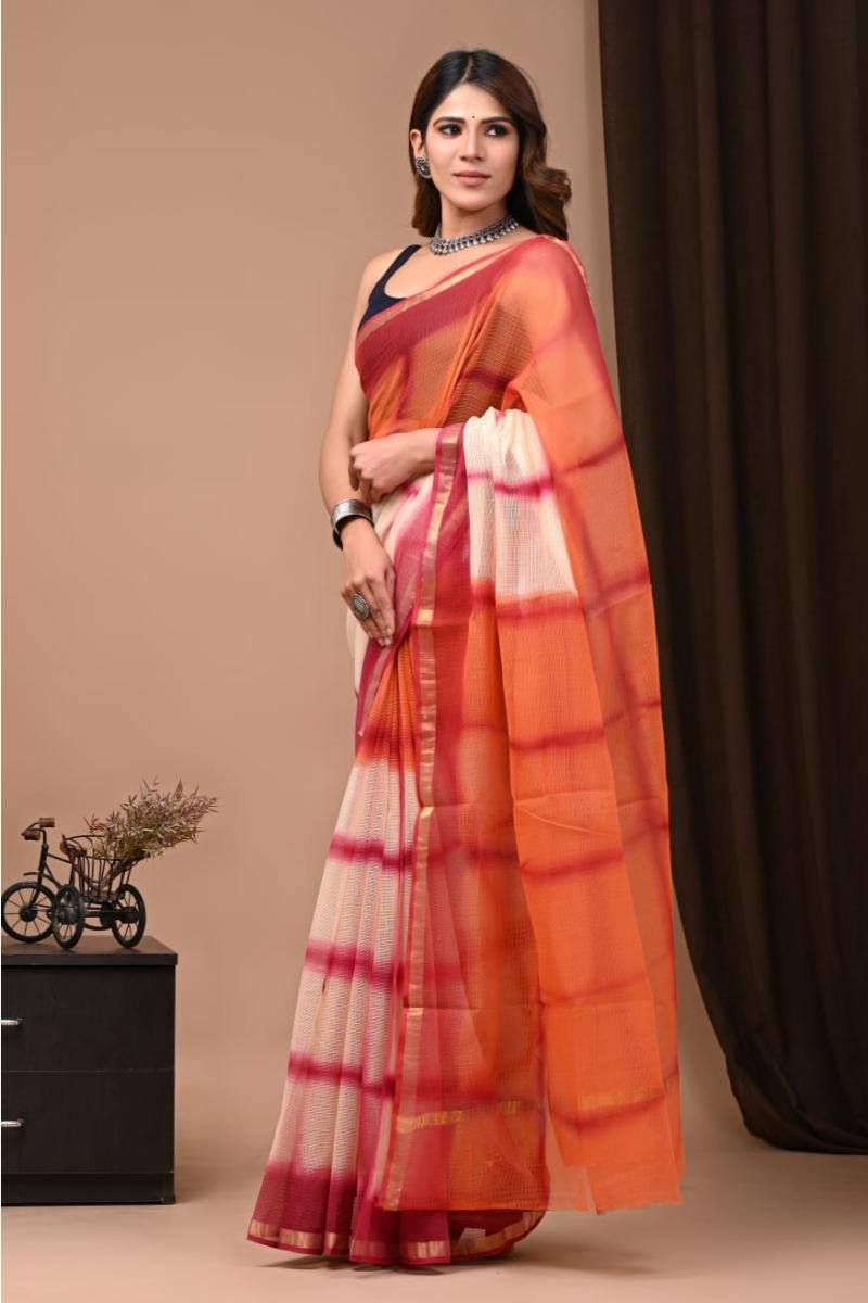 Authentic Raj Kota doria sarees latest designs - contemporary patterns from Rajasthan