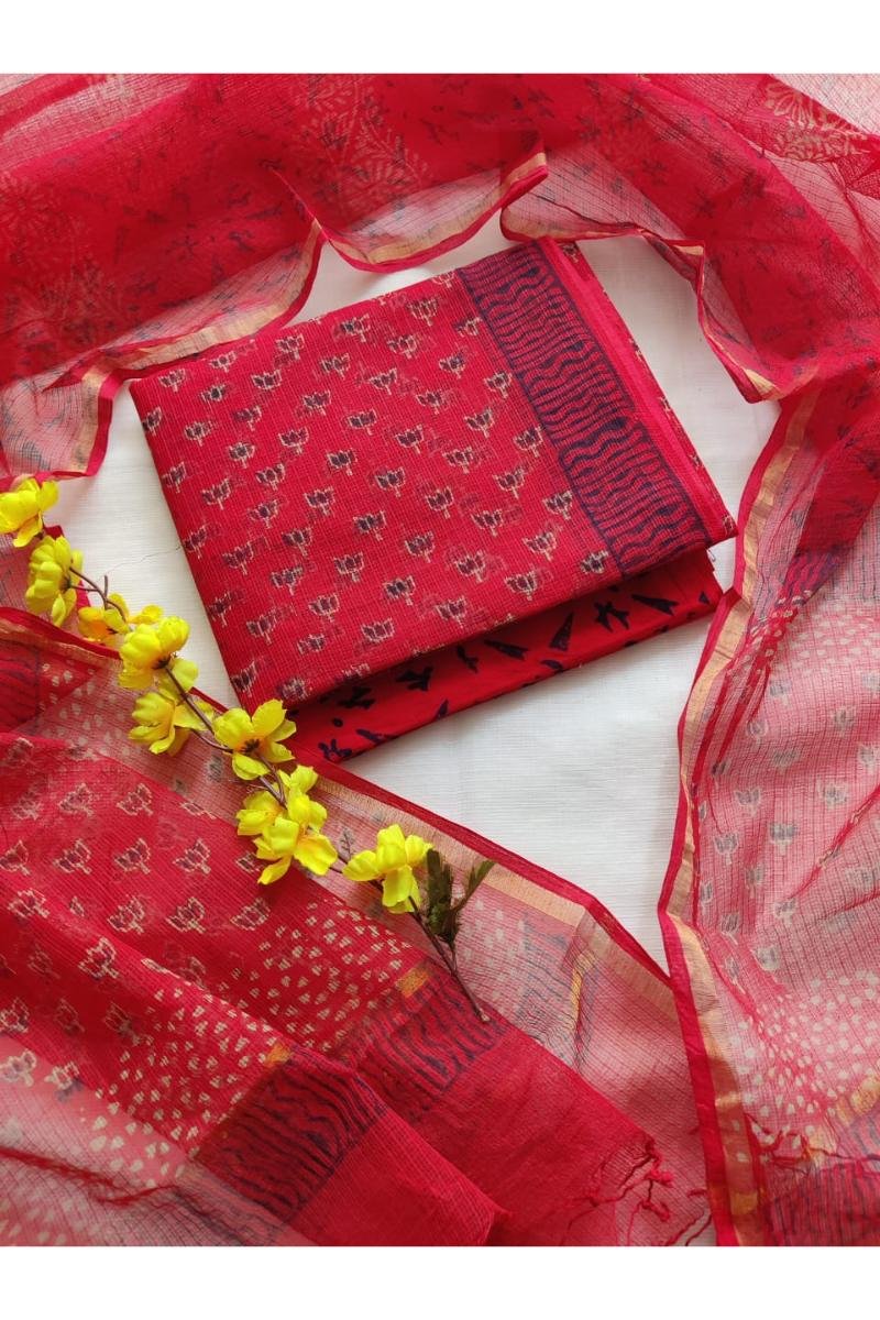 Authentic Raj Kota doria suits fabric latest designs - contemporary patterns