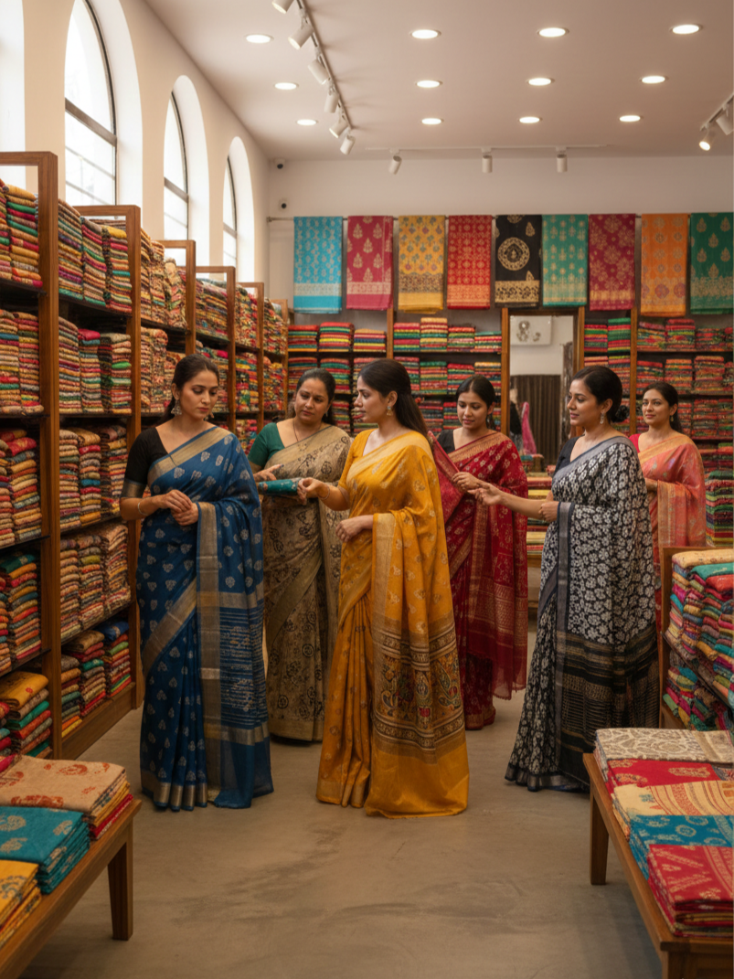 Client Visit at Chandra Textiles Heritage Factory